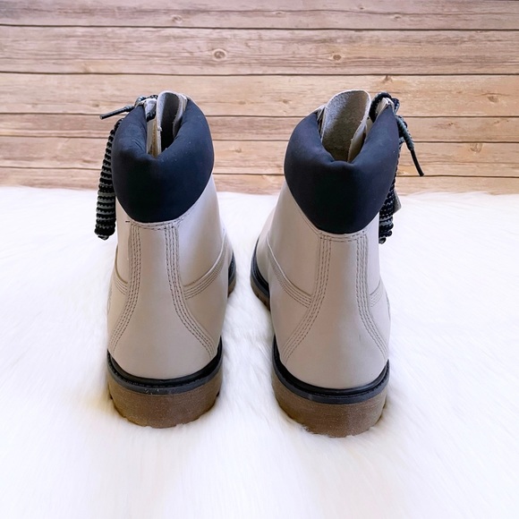 Timberland Men’s Premium 6 Inch Waterproof White Boots - Picture 4 of 8